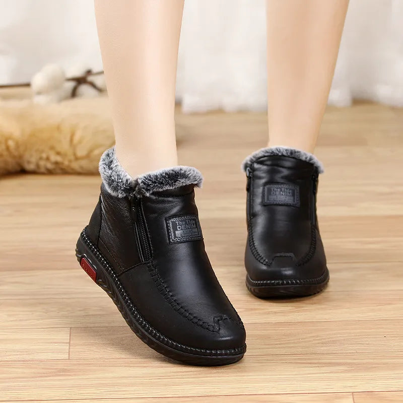 Mila – Wasserdicht Leder Stiefel