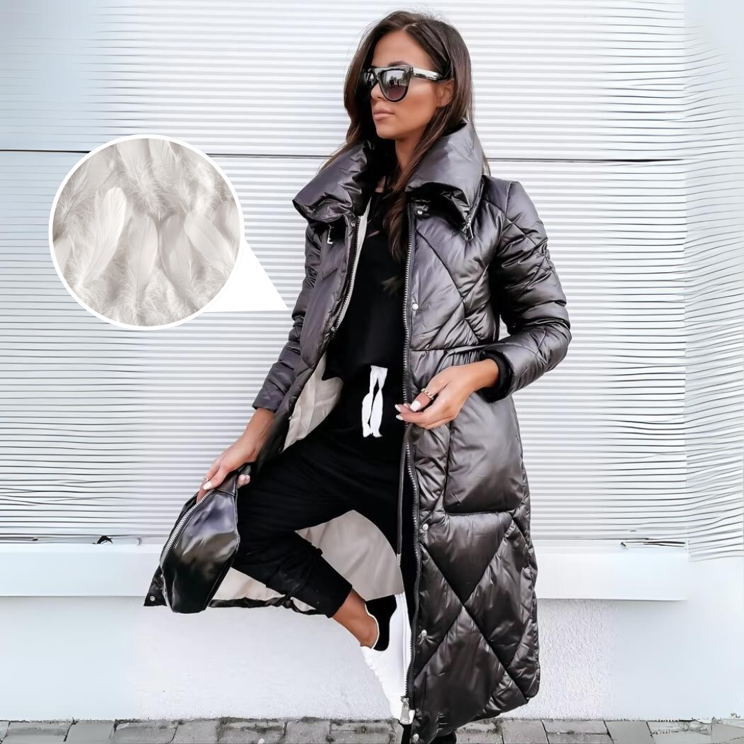 Eleganter Damenmantel Steppmantel Frauen