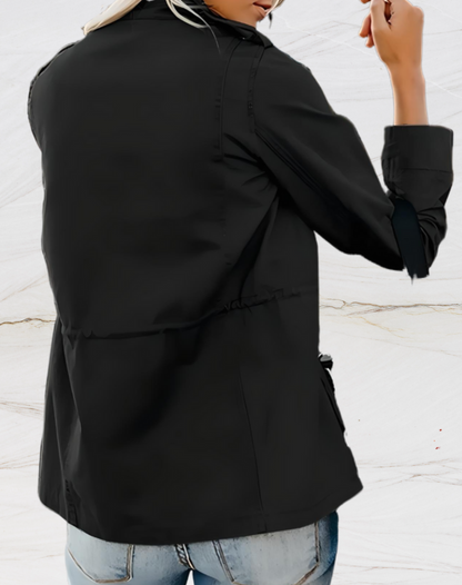 Damenjacke Baumwolle Klassisch Knopfleiste Elegante Bluse - BerlinGlamour