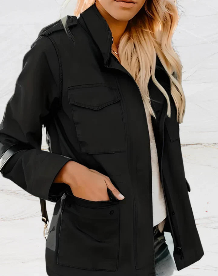 Damen Zip Jacke Vielseitig Mit Vielen Taschen