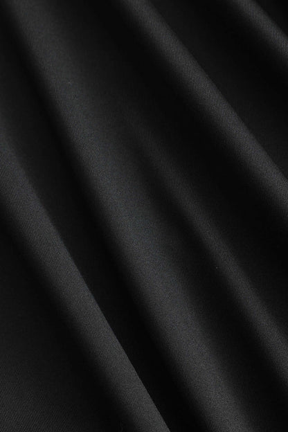Schwarzes Minikleid Elegante Damenkleid Langärmlig Figurbetont