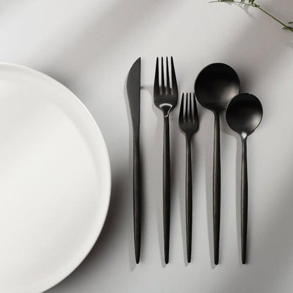 Edelstahl Besteck Set Modern Einfach Elegant