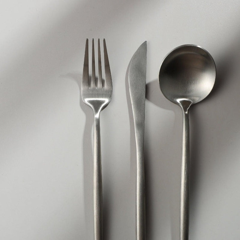 Edelstahl Besteck Set Modern Einfach Elegant
