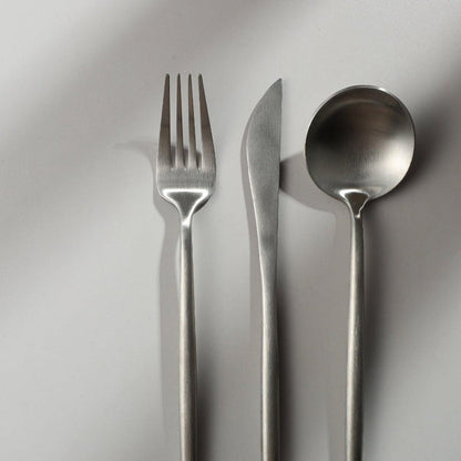 Edelstahl Besteck Set Modern Einfach Elegant