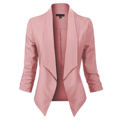 Damen Blazer Langarm Offen Modern