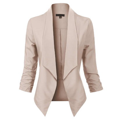Damen Blazer Langarm Offen Modern