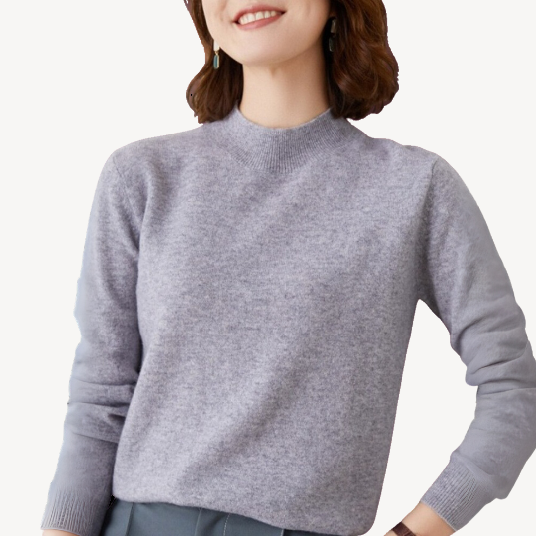 Mock Neck Kaschmirpullover Damen | Loravelle 0