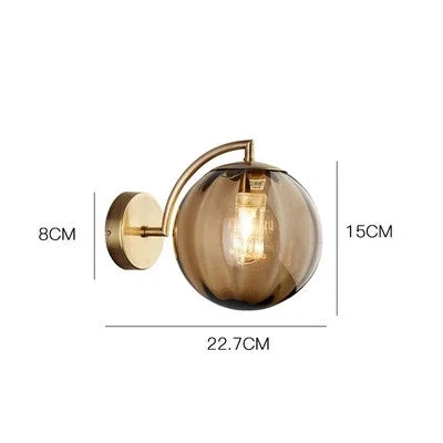 Nordic Glas Wandleuchte LED Warmweiß Modern