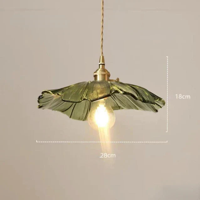 Elegante Glas Pendelleuchte Blumen Design Modern