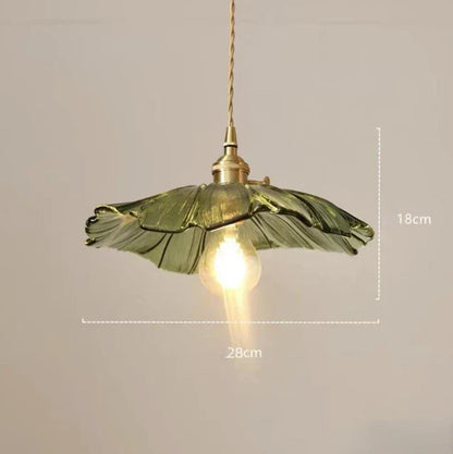 Elegante Glas Pendelleuchte Blumen Design Modern