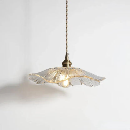 Elegante Glas Pendelleuchte Blumen Design Modern