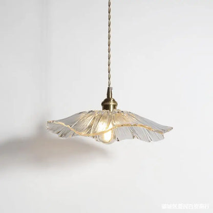Elegante Glas Pendelleuchte Blumen Design Modern