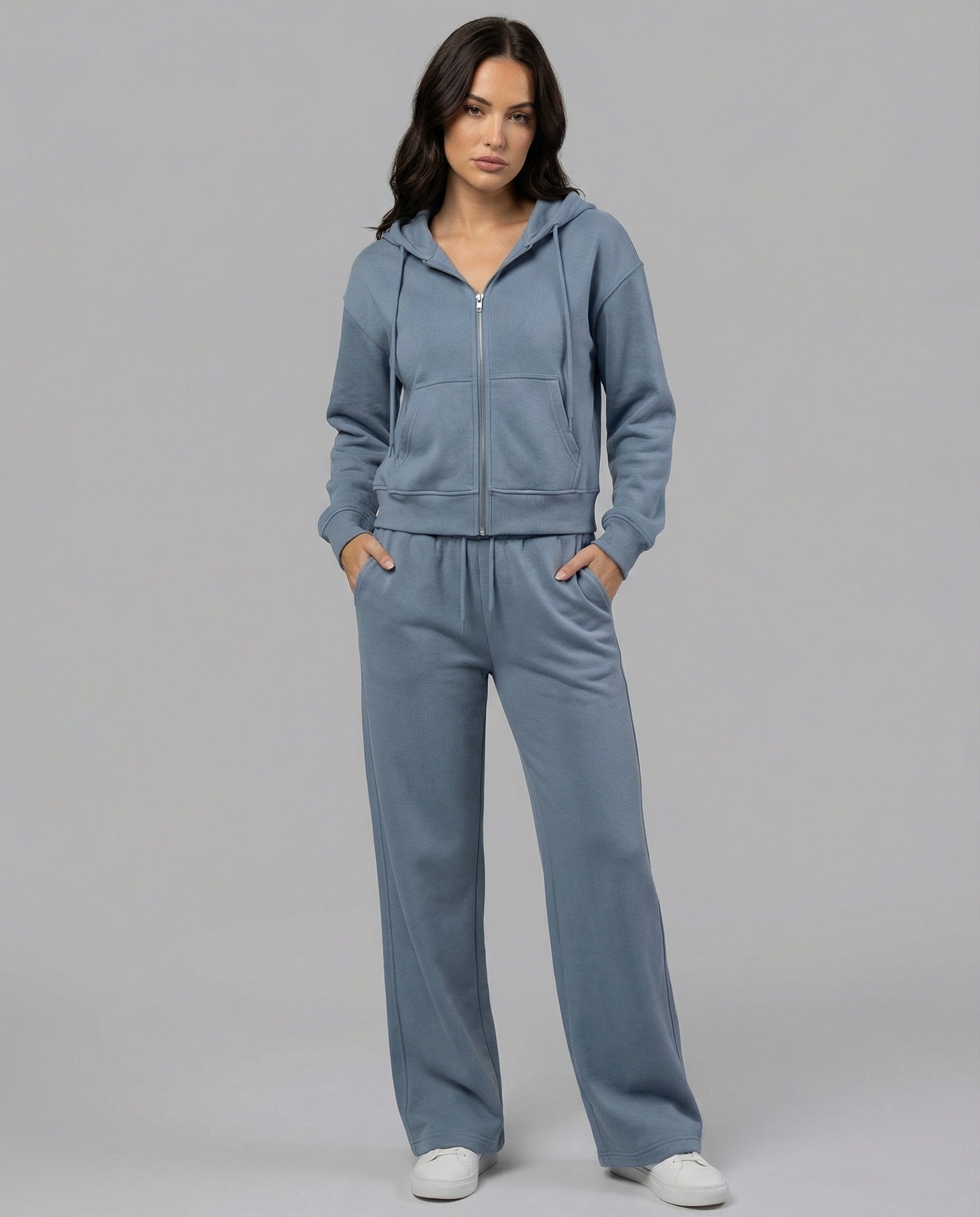 Damen Sportanzug Set Zweiteiler Jacke Hose Modern Sportlich - BerlinGlamour