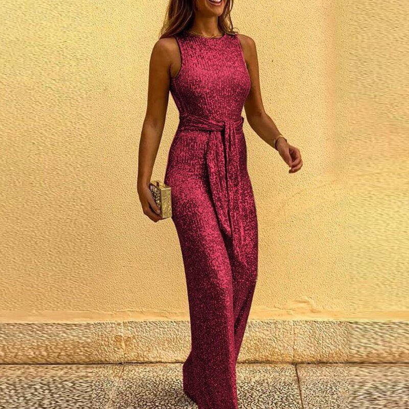 Jumpsuit mit Pailletten Elegant Damen Party
