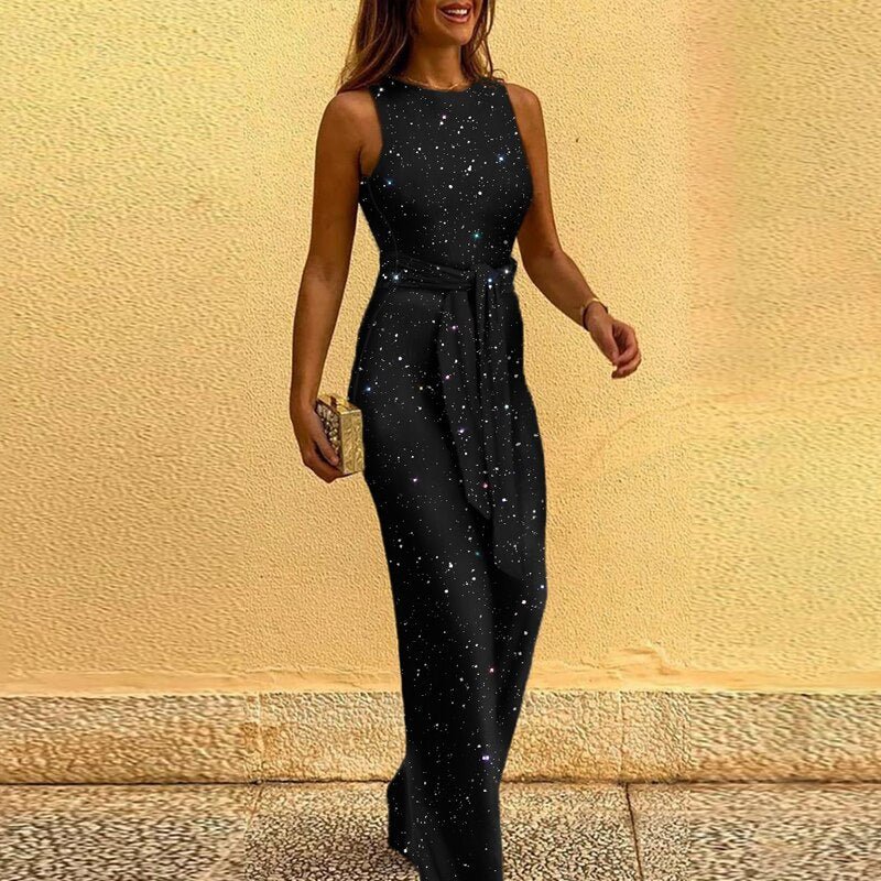 Jumpsuit mit Pailletten Elegant Damen Party
