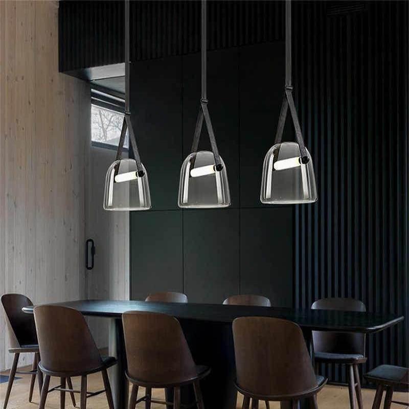 Moderne Metall Deckenleuchte Glas Pendellampe