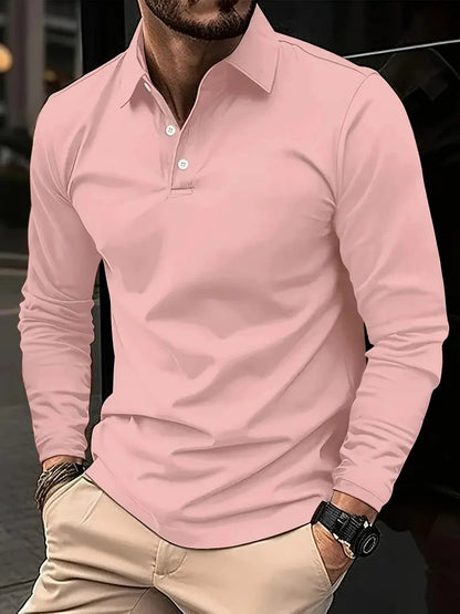 Myles Pulli | Lässiges Revershemd für Männer-Rosa-S-Chaps Herrenmode