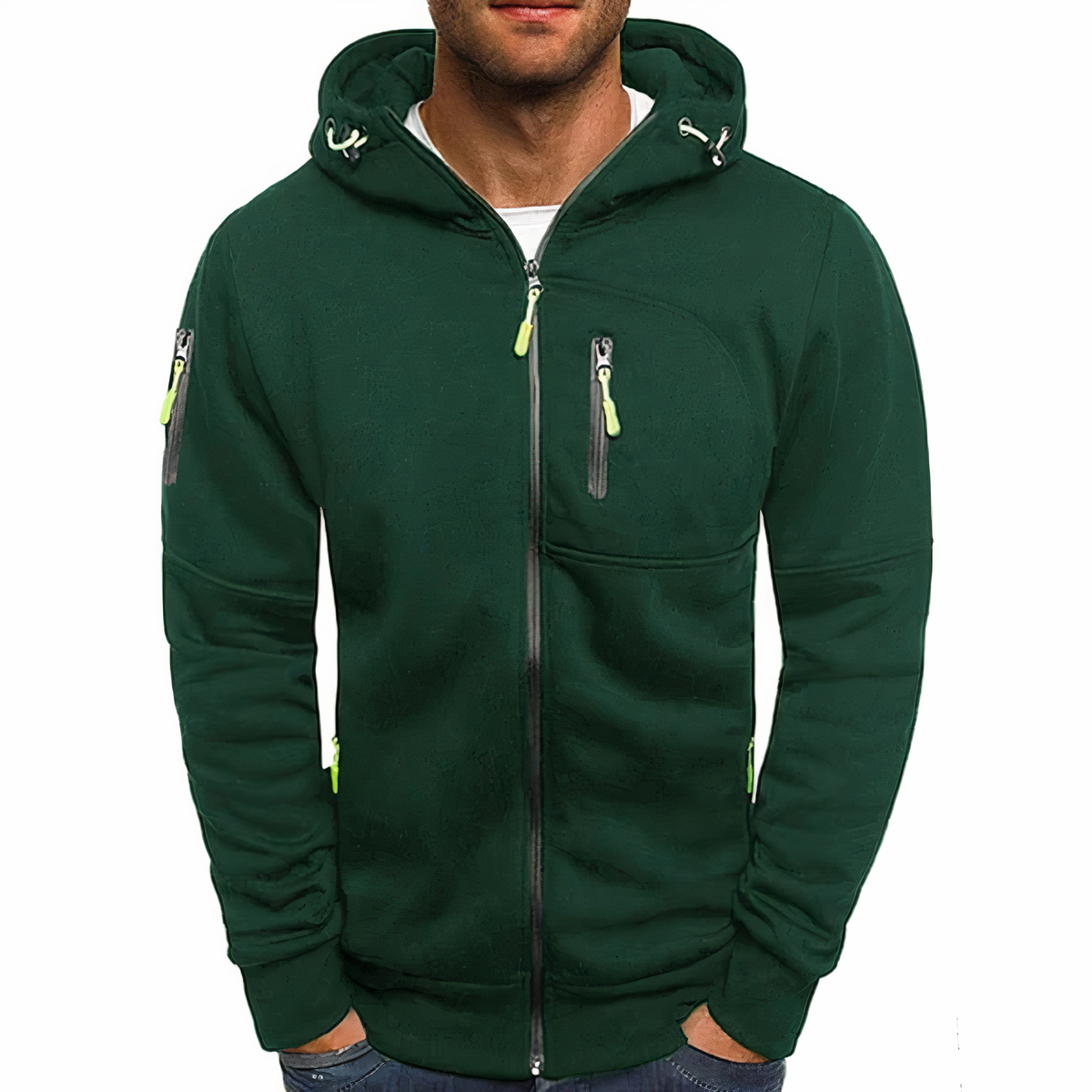 Nathan-Kapuzenpullover mit Reißverschluss