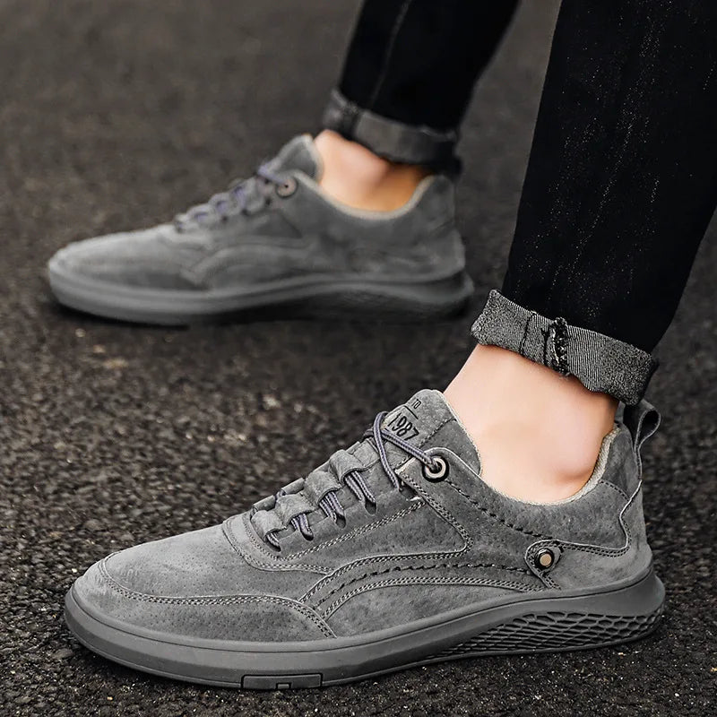 Herren Sneaker Sport Wildleder Schuhe