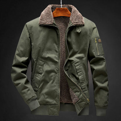 Herren Fleecejacke Warm Gefüttert Winterjacke