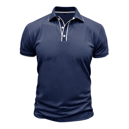Herren Poloshirt Kurzarm Klassisch Slimfit