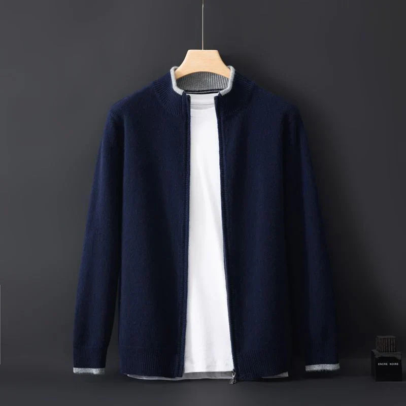 Herren Cashmere Jacke Warm Elegant Winter