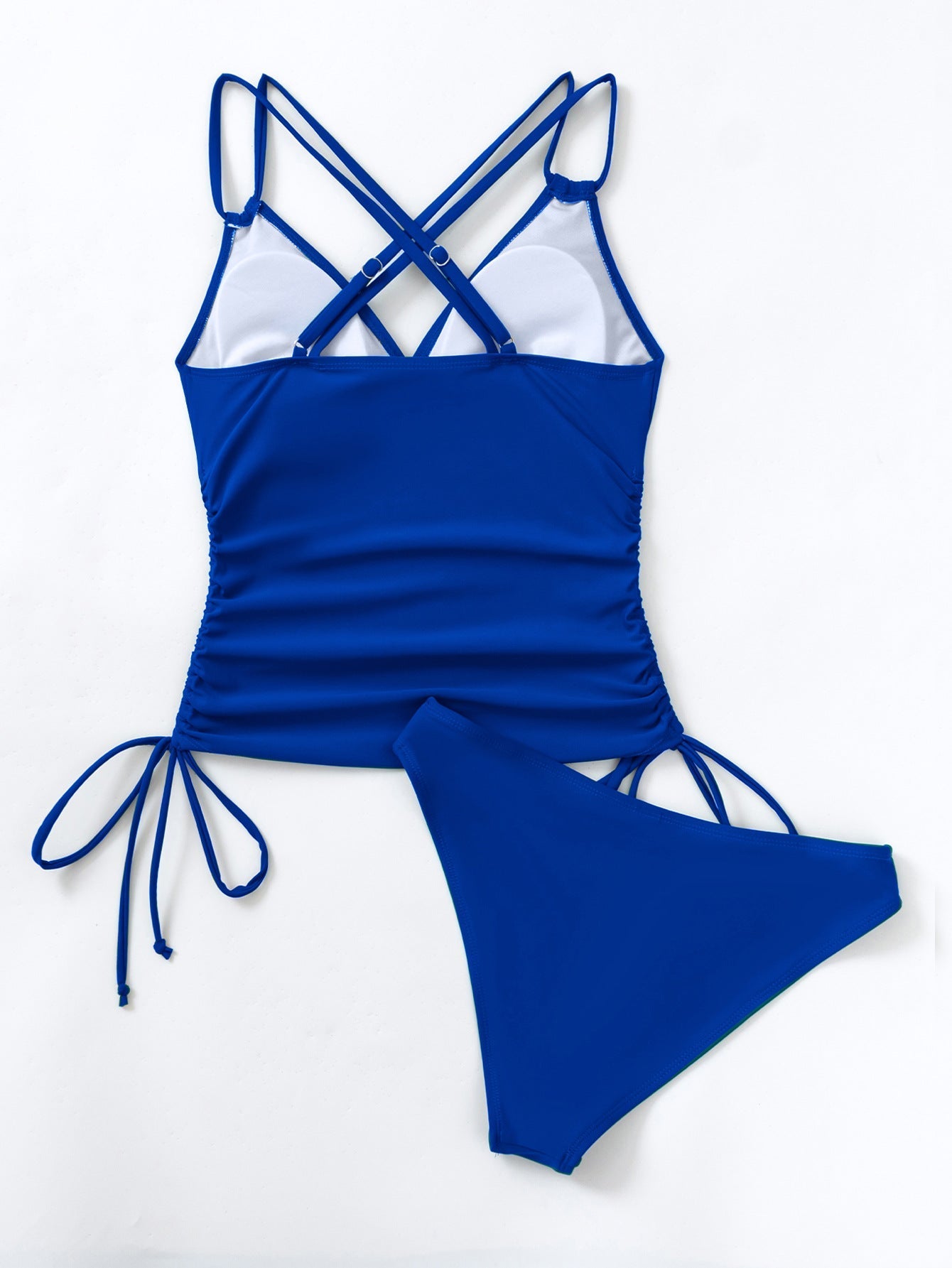 Badeanzug Tankini Überkreuzte Träger Damen Bikini