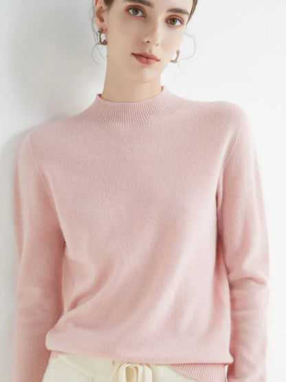 Damen Pullover Elegent Langarm Stilvoll