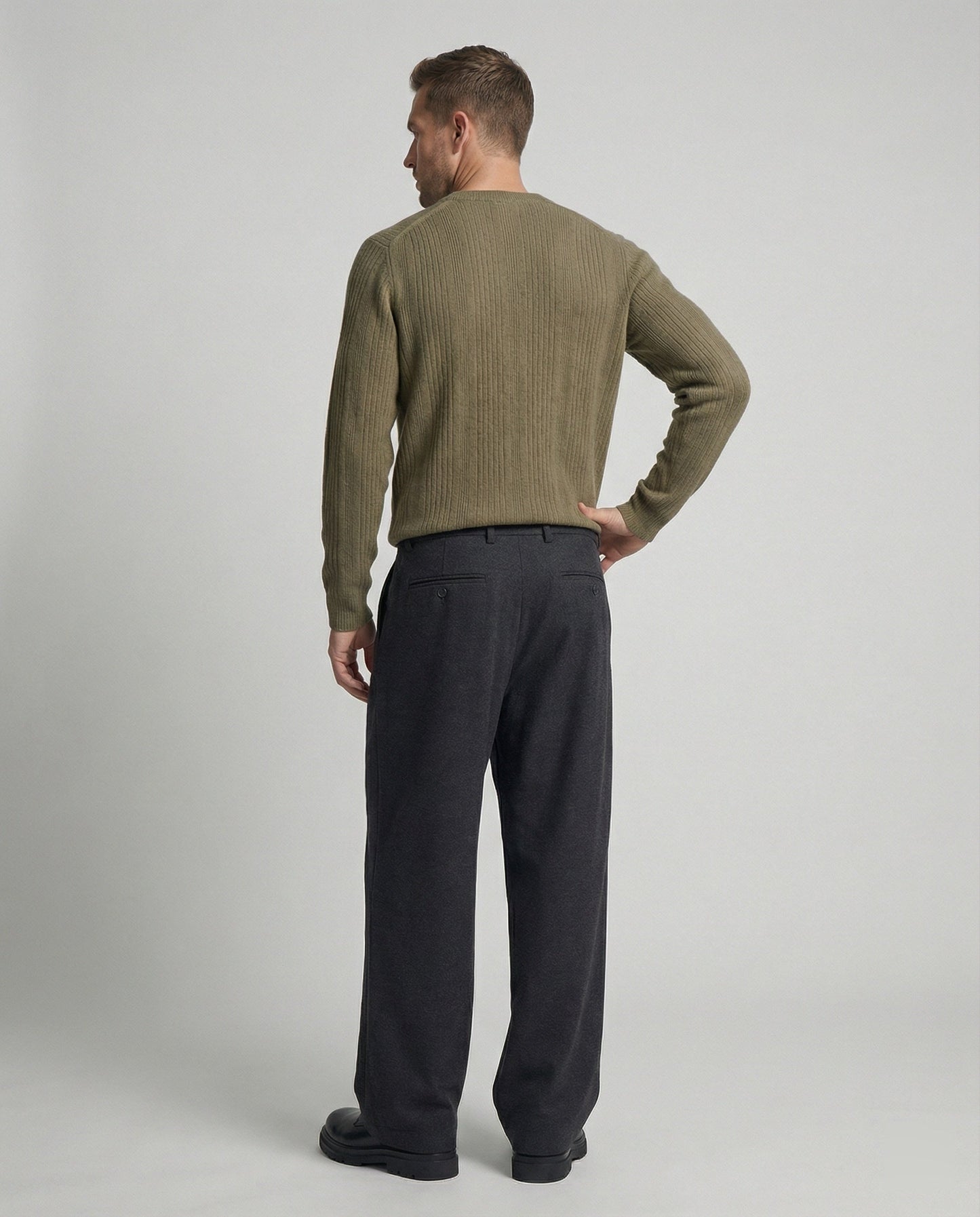 Elegante Wollhose Slim Fit Herren Damen