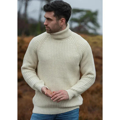 Herren Pullover Warm Kragen Hoch - BerlinGlamour