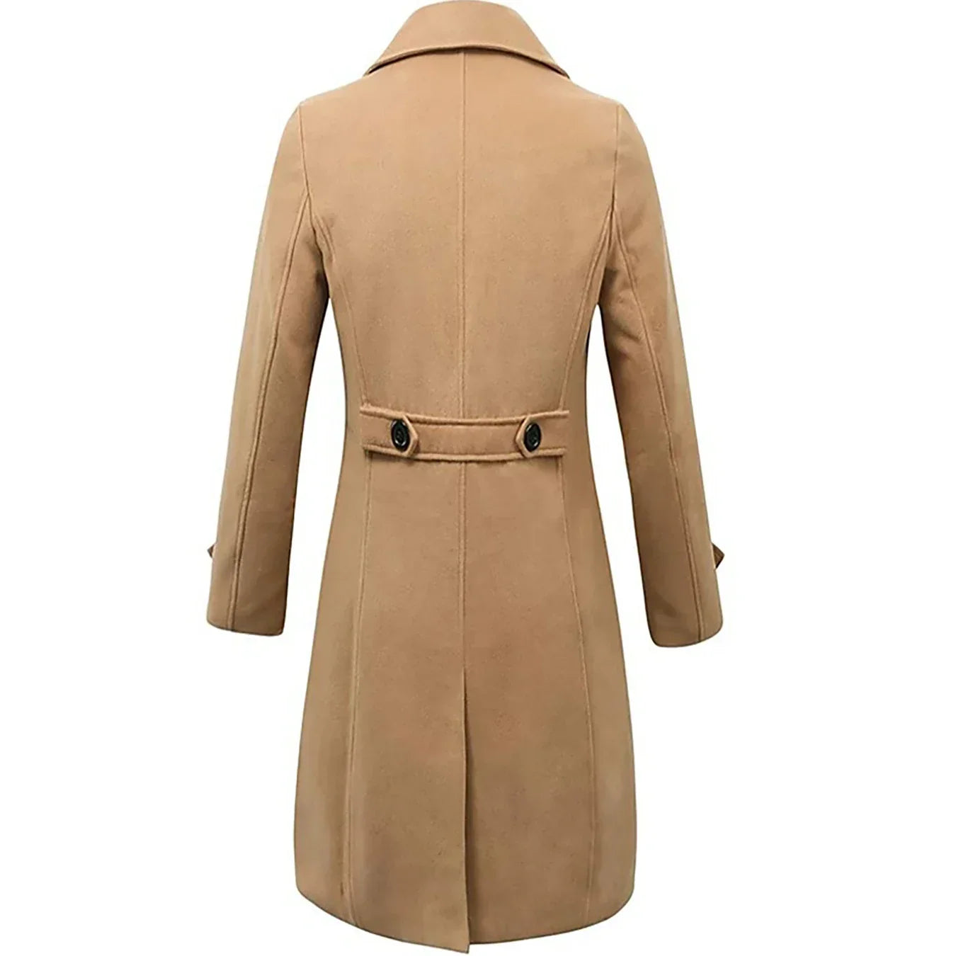 Herren Wollmantel Klassisch Warm für Herbst Winter