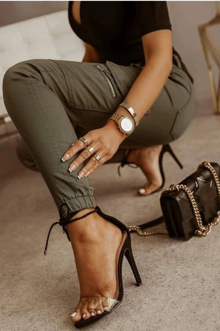 Cargo Damen Hose Modern Bequem