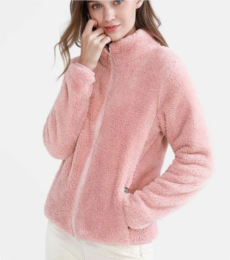 Damen Fleecejacke Warm Bequem Winter