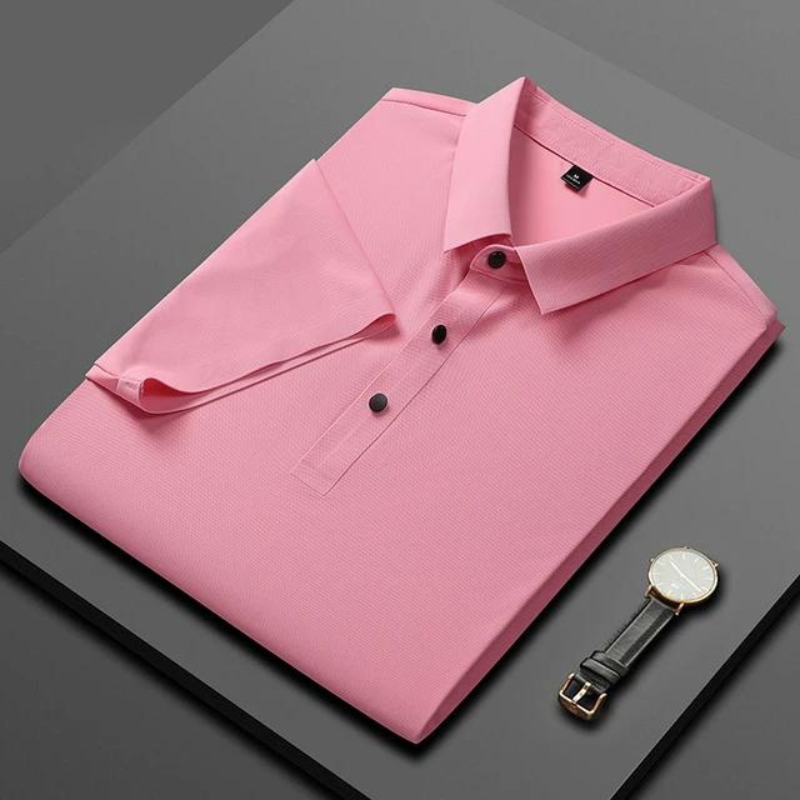 Italienische Seiden-Polo-Shirt Elegante - BerlinGlamour