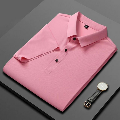 Italienische Seiden-Polo-Shirt Elegante - BerlinGlamour