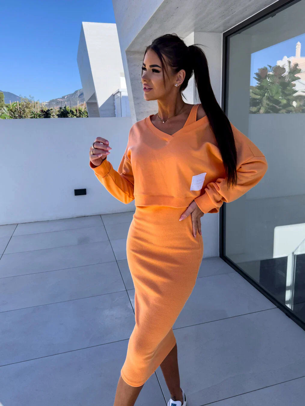 Trendiges Frauenkleid Elegant Kurz Berlin Style - BerlinGlamour
