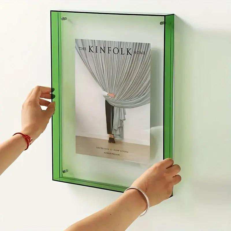 Moderne Acryl Bilderrahmen Neon Transparent - BerlinGlamour