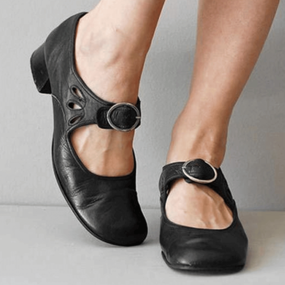 Ledersandale Bequem Elegante Damen Sandalen Sommer