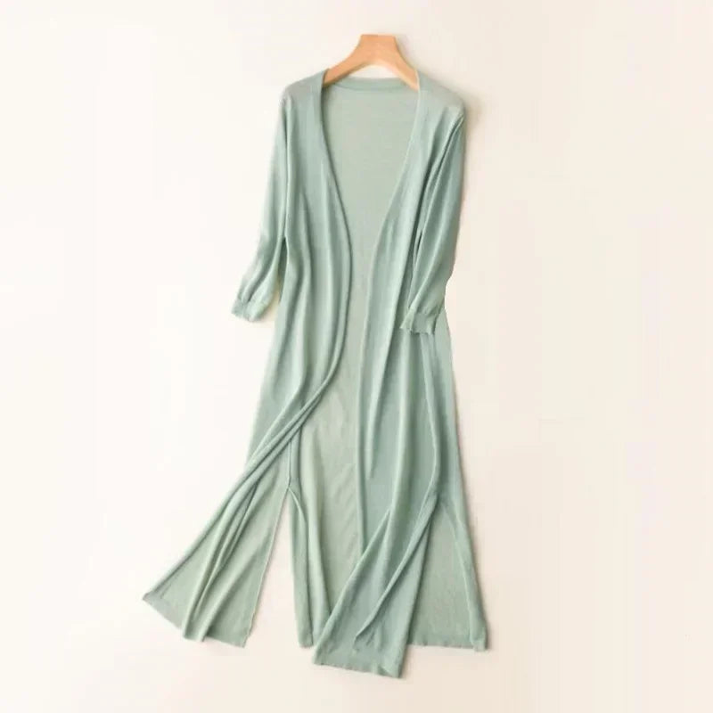 Langer Cardigan Leicht Damen Modisch