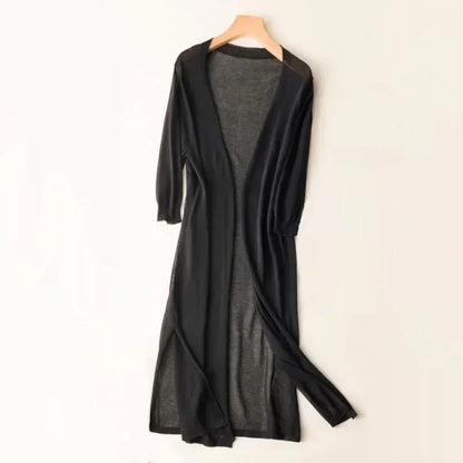 Langer Cardigan Leicht Damen Modisch