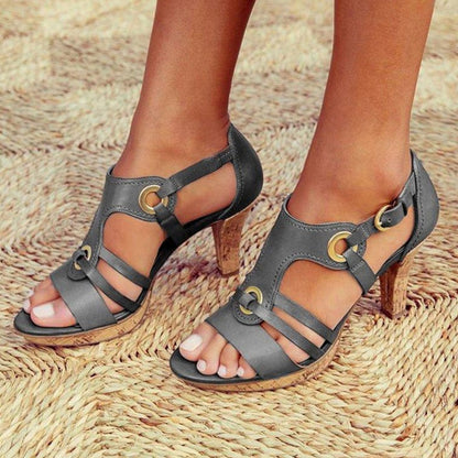 Bohemian Sandalen mit PU-Leder Optik