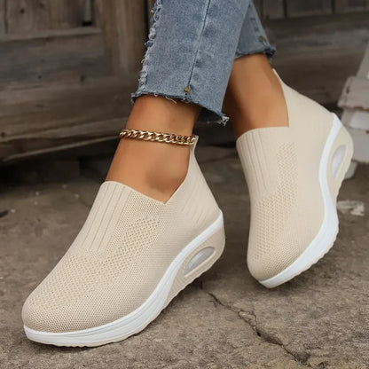Damen Orthopädische Schuhe Atmungsaktiv Rutschfest