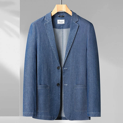 Herren Blazer Denim Modern Slim Fit - BerlinGlamour
