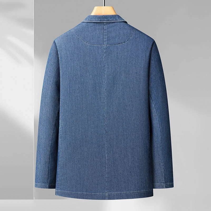 Herren Blazer Denim Modern Slim Fit