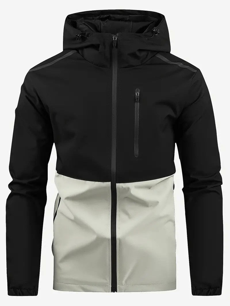 Herren Windbreaker Jacke mit Kapuze Wasserabweisend - BerlinGlamour