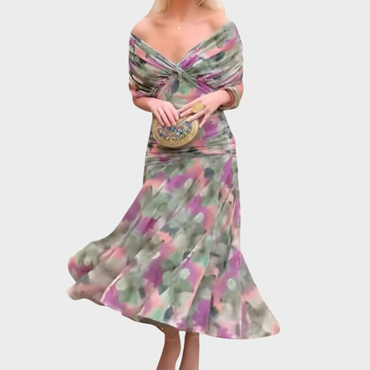 Elegante Off-Shoulder-Kleid Damen Abendrobe - BerlinGlamour