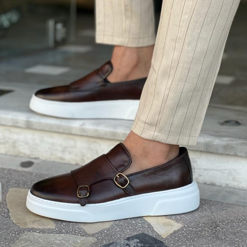Bequeme Herren Leder Loafers Slip-On Schuhe