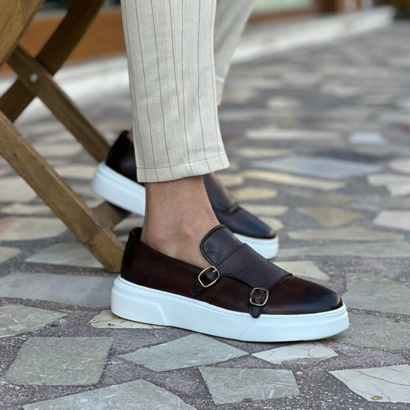 Bequeme Herren Leder Loafers Slip-On Schuhe