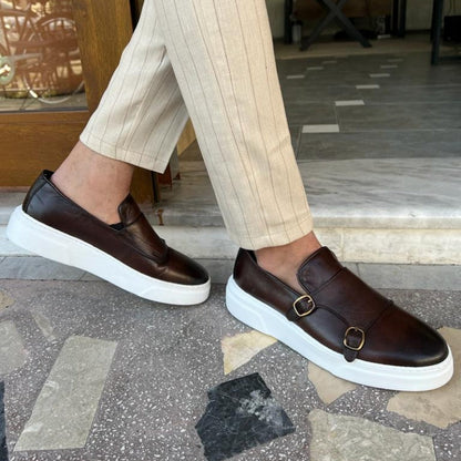 Bequeme Herren Leder Loafers Slip-On Schuhe