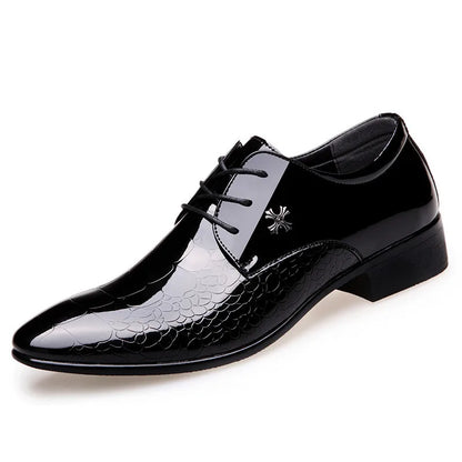 Formelle Lack-Schnürschuhe für Business-Anzug